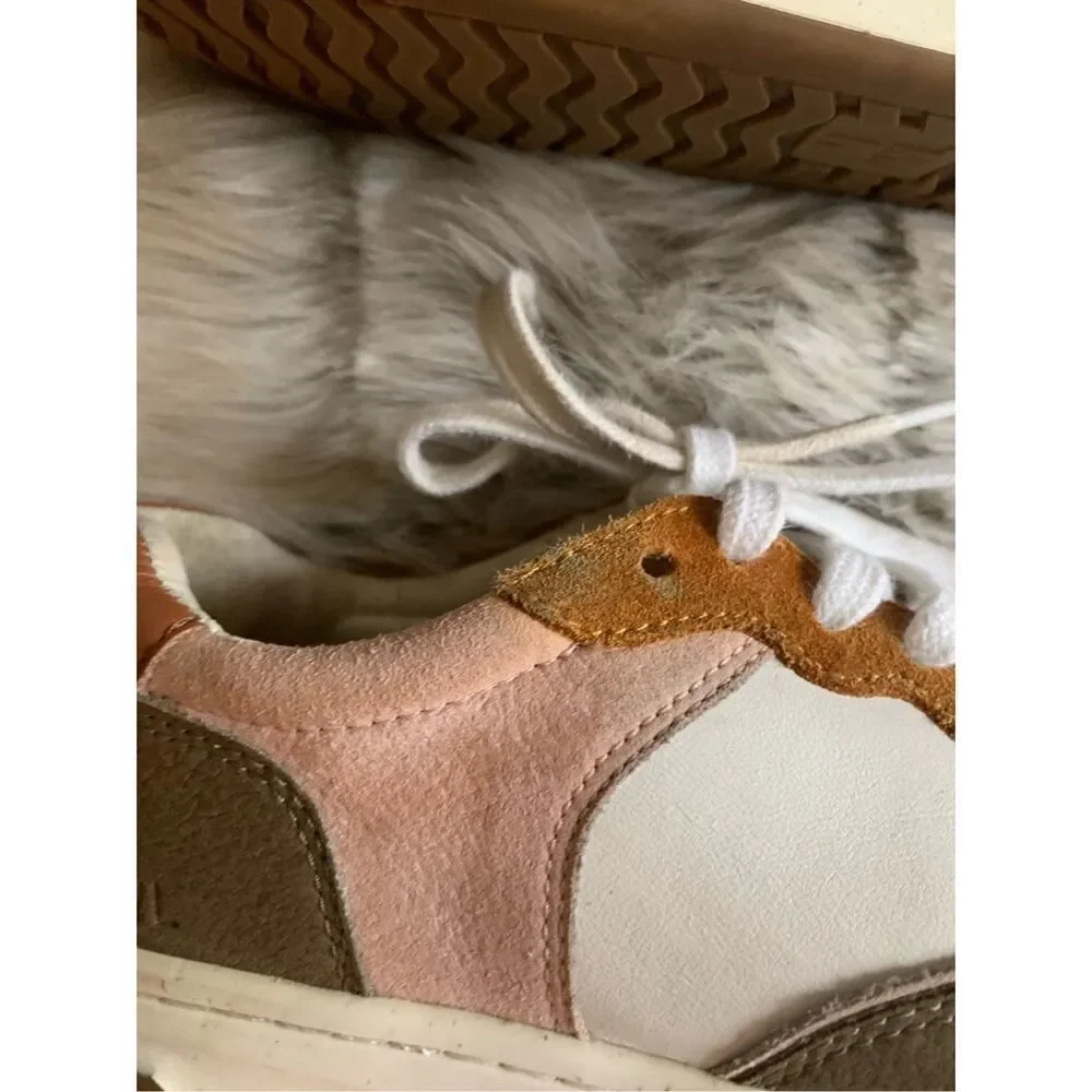 Madewell size 6.5M Court Sneakers in Nubuck and Recycled Leather
